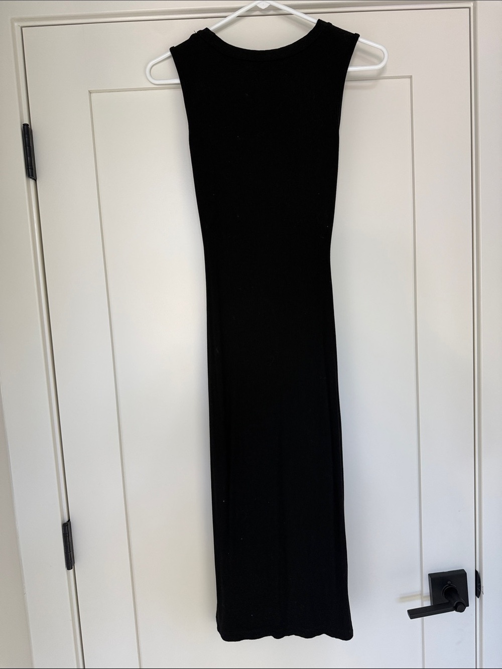 Sleeveless Black Maxi Dress - Classic Minimalist Style
